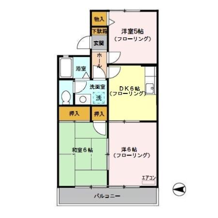 セジュールソフィア Ⅲの間取り