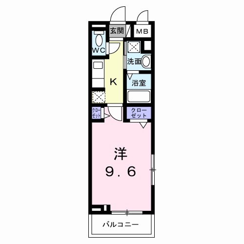 アロ・ラウレア Kの間取り