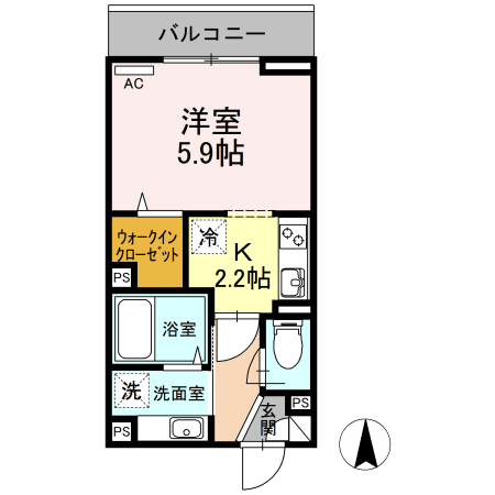 フラット・プラムの間取り