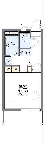 レオパレスヨロズヤBの間取り