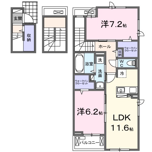 クレッセント毛呂山の間取り