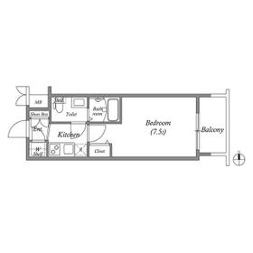 アドバンス江坂東デパールの間取り
