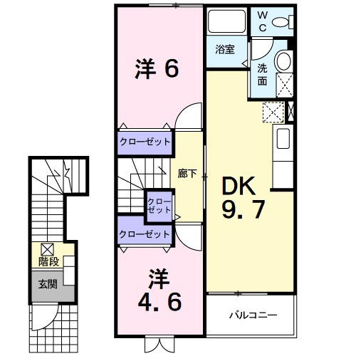 フィオーレSの間取り