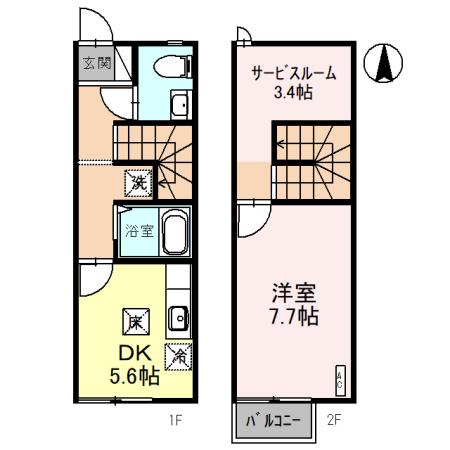 リースランドIP Hの間取り