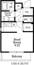 PARKSIDE RESIDENCE GYOTOKU(E-1の間取り