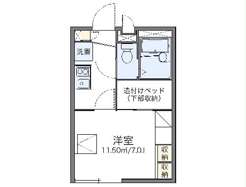 レオパレス鳥山の間取り