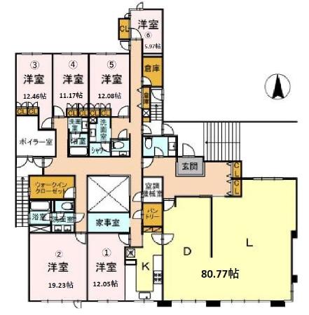 南部坂コンパウンド B棟の間取り