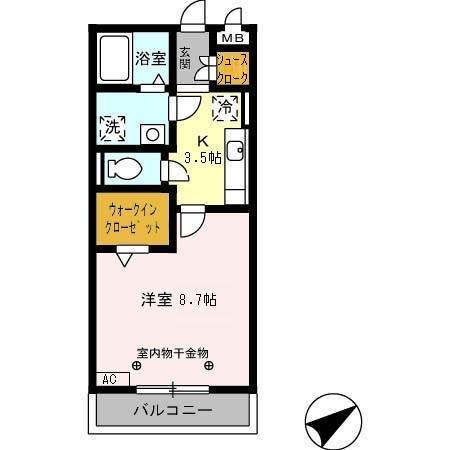 セーリング Ⅴ Bの間取り