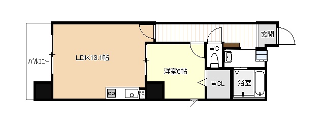 ディアコート千早の間取り