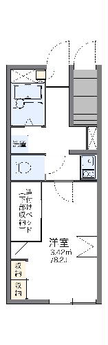 レオパレスウエスト タウンの間取り