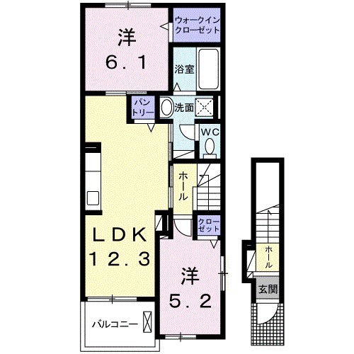 ハイバリースクエア田原の間取り