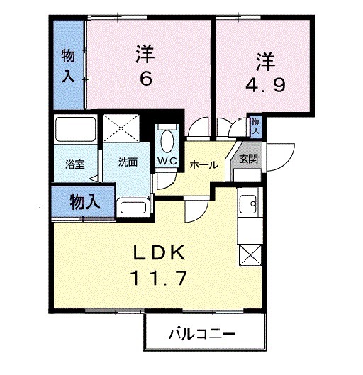 クレールメゾンの間取り