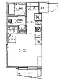 ワクラス中野・101号室の間取り