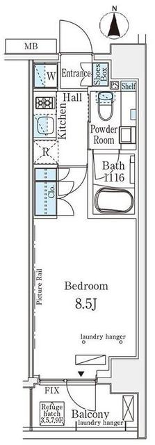 ＧＬＡＣＩＥＲ大森の間取り