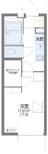 レオパレスNISHIURAの間取り