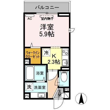 フラット・プラムの間取り