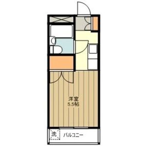 サンアベニュー羽村・316号室の間取り