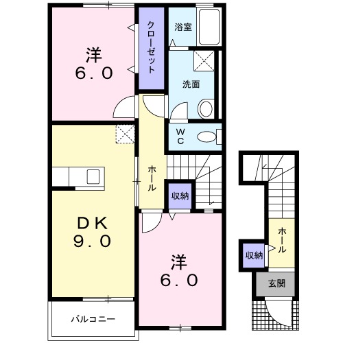 リブレア・エクシードAの間取り