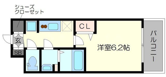 プレサンス難波インフィニティの間取り