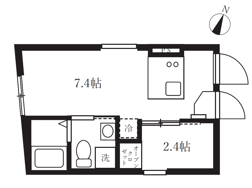アピチェ南千住A棟・0101号室の間取り