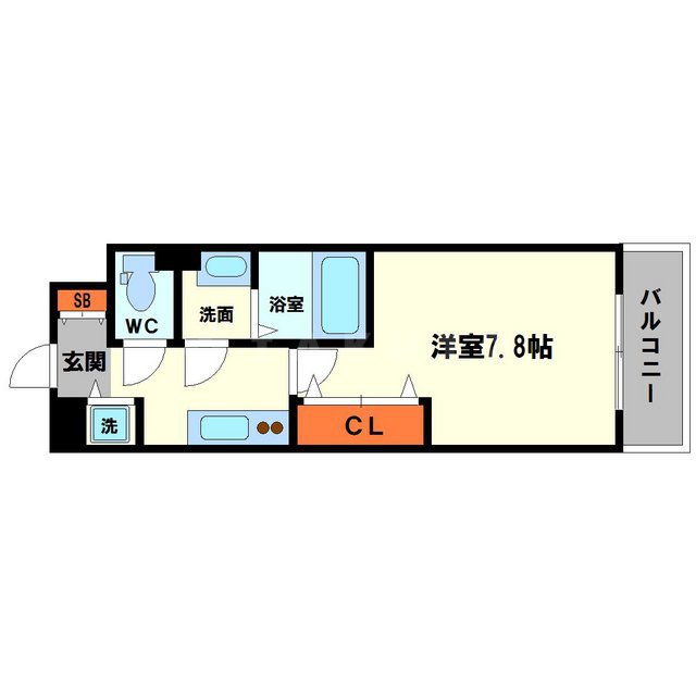 Luxe東三国Ⅳの間取り