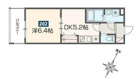MELDIA拝島Ⅱの間取り