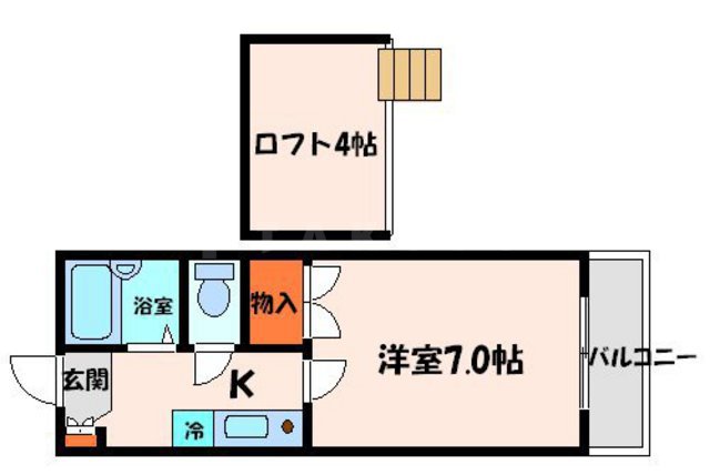 レオパレスさんわ大和田第5の間取り