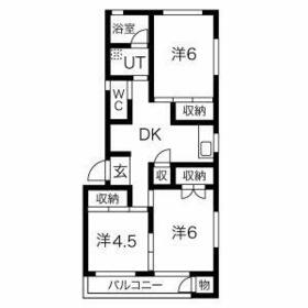 コーポ汐入の間取り