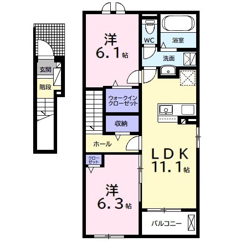 ドマーニAの間取り