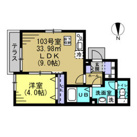 103号室の間取り
