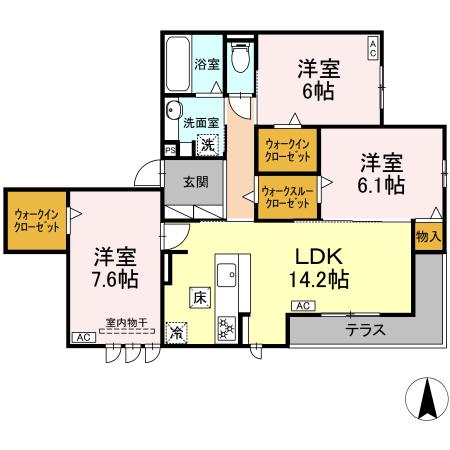クレールブランの間取り
