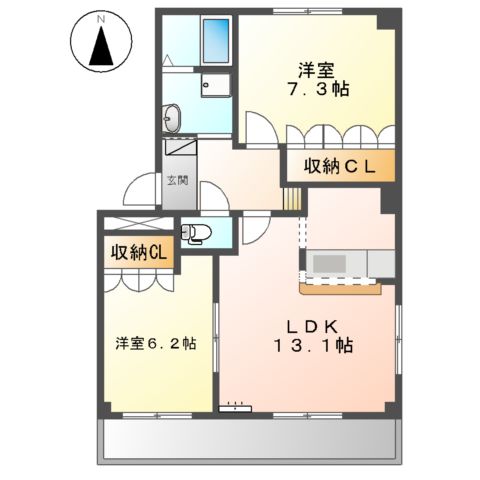 Sun Mall(サンモール)の間取り