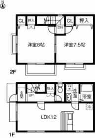 中村借家(鈴鹿市)の間取り