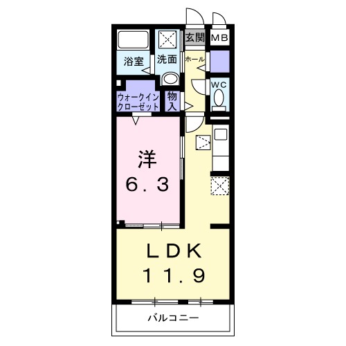 パレス アルカディアの間取り