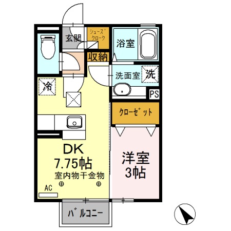 ブラウン シャトー Fの間取り
