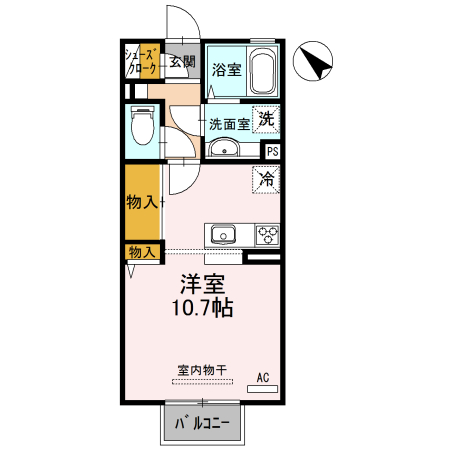 ロイヤルサンハイツ Eの間取り