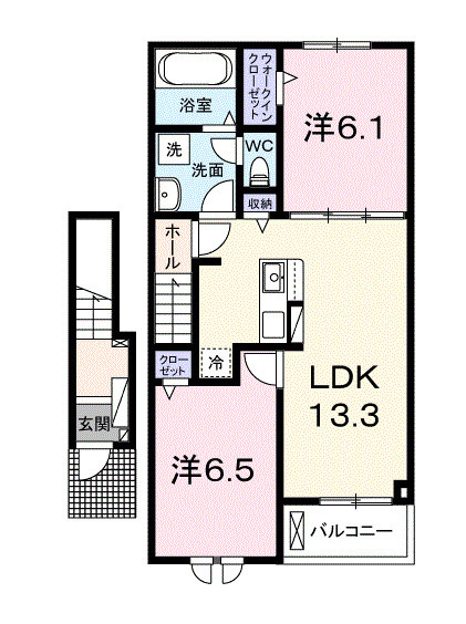 オリュザAの間取り