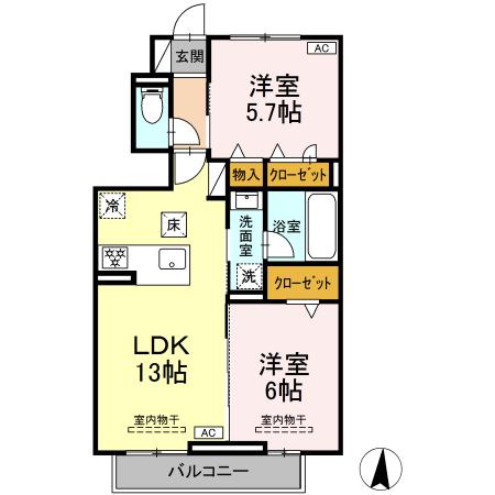 グラビティーノ小土の間取り