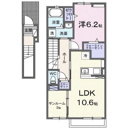 TN.com.Ⅲの間取り