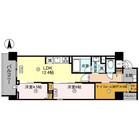 THE RESIDENCE 北白川の間取り
