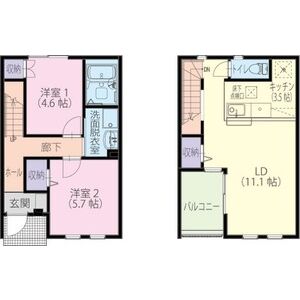 ファウンテンⅡの間取り