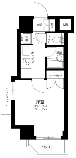プレール東神田の間取り