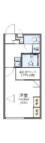レオパレスアプリコーゼの間取り