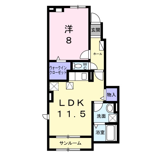 ルナ・ソレイユの間取り