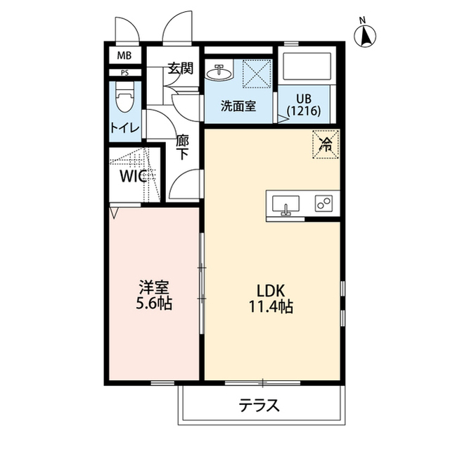 クレール桜の間取り