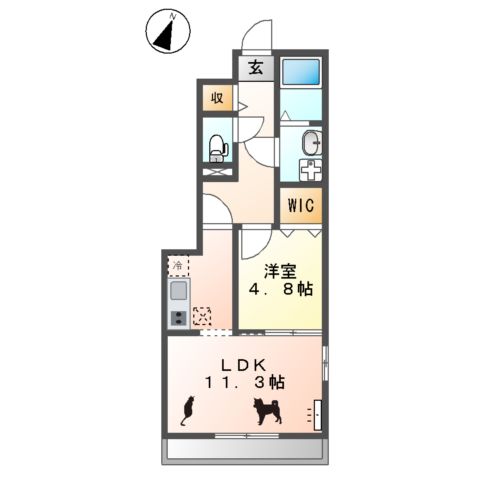 ルージュの間取り