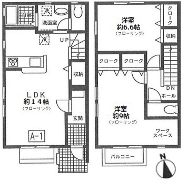 ウエイトハイツ トクラの間取り