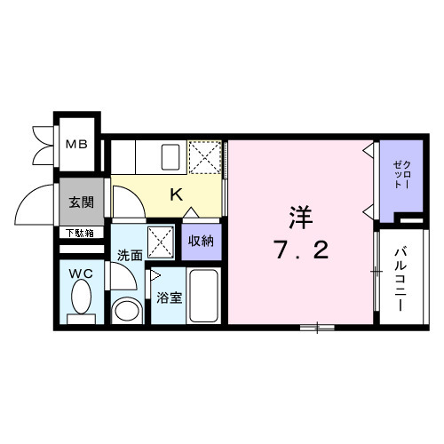メゾン　ド　オーランジェ・03020号室の間取り