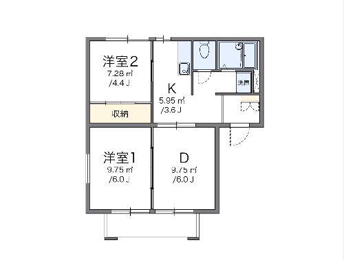 レオパレスエル・ソールA の間取り