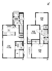 上祖師谷4丁目戸建 2号棟の間取り